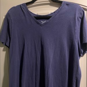 Navy V-neck
